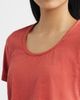CITY BLUES CITY BLUES Braided Neck Relaxed Fit Cotton T-Shirt - 4