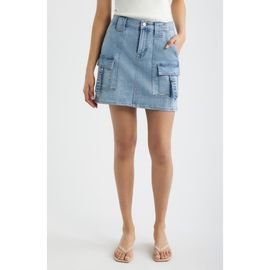 CITY BLUES CITY BLUES Cargo Denim Miniskirt