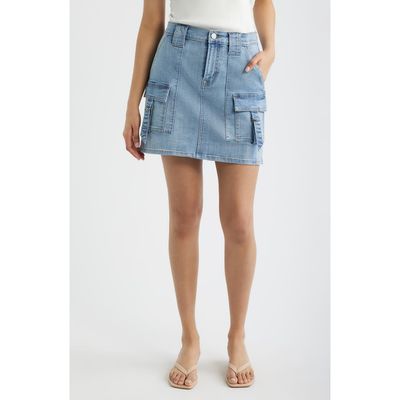 CITY BLUES CITY BLUES Cargo Denim Miniskirt