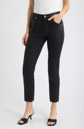 CITY BLUES CITY BLUES Coated Ankle Slim Straight Leg Jeans