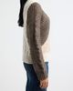 CITY BLUES CITY BLUES Colorblock Patchwork Cable Stitch Sweater - 3