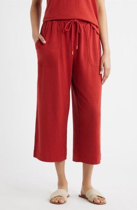CITY BLUES CITY BLUES Crop Wide Leg Drawstring Pants