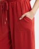 CITY BLUES CITY BLUES Crop Wide Leg Drawstring Pants - 4