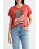 CITY BLUES CITY BLUES Cuffed Stretch Cotton Graphic T-Shirt - 1