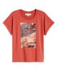 CITY BLUES CITY BLUES Cuffed Stretch Cotton Graphic T-Shirt - 5