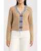 CITY BLUES CITY BLUES Denim Trim Cardigan - 1