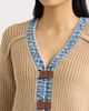 CITY BLUES CITY BLUES Denim Trim Cardigan - 4