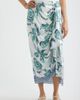 CITY BLUES CITY BLUES Faux Wrap Midi Skirt - 1