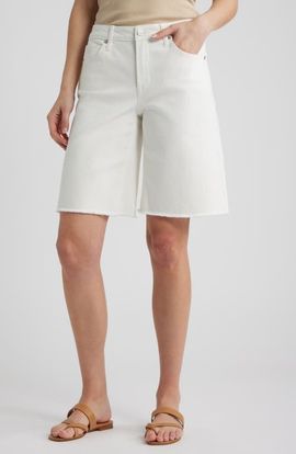 CITY BLUES CITY BLUES Frayed Denim Bermuda Shorts