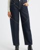 CITY BLUES CITY BLUES High Waist Spliced Seam Crescent Leg Jeans - 1