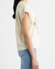 CITY BLUES CITY BLUES Lace Trim Dolman Sleeve Stretch Cotton Graphic T-Shirt - 3