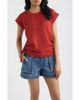 CITY BLUES CITY BLUES Mixed Media Drawstring T-Shirt - 1