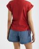 CITY BLUES CITY BLUES Mixed Media Drawstring T-Shirt - 2