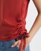CITY BLUES CITY BLUES Mixed Media Drawstring T-Shirt - 4