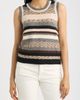 CITY BLUES CITY BLUES Multi Stripe Sweater Vest - 1