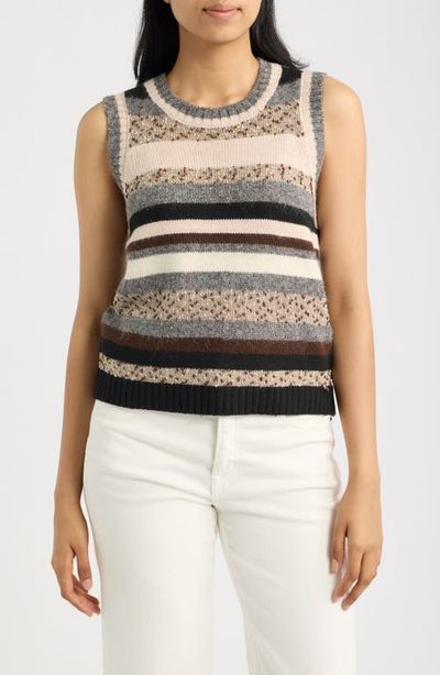 CITY BLUES CITY BLUES Multi Stripe Sweater Vest