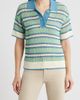 CITY BLUES CITY BLUES Open Knit Polo Sweater - 1