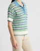 CITY BLUES CITY BLUES Open Knit Polo Sweater - 3