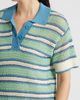 CITY BLUES CITY BLUES Open Knit Polo Sweater - 4