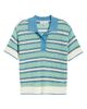 CITY BLUES CITY BLUES Open Knit Polo Sweater - 5