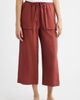 CITY BLUES CITY BLUES Patch Pocket Crop Drawstring Pants - 1