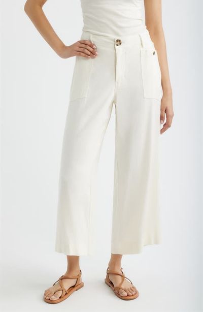 CITY BLUES CITY BLUES Patch Pocket Crop Wide Leg Pants