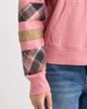 CITY BLUES CITY BLUES Plaid Sleeve Crewneck Sweatshirt - 4
