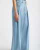 CITY BLUES CITY BLUES Pleated Drawstring Wide Leg Denim Pants - 3