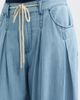 CITY BLUES CITY BLUES Pleated Drawstring Wide Leg Denim Pants - 4