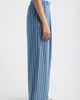 CITY BLUES CITY BLUES Pleated Stripe Wide Leg Denim Pants - 3