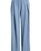 CITY BLUES CITY BLUES Pleated Stripe Wide Leg Denim Pants - 5