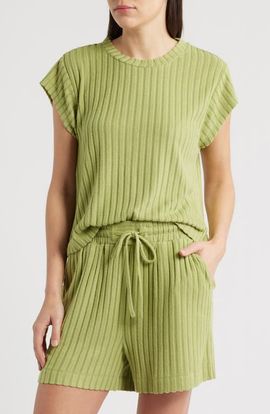 CITY BLUES CITY BLUES Rib Knit Top