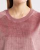 CITY BLUES CITY BLUES Ribbed Velour High-Low Sweatshirt - 4