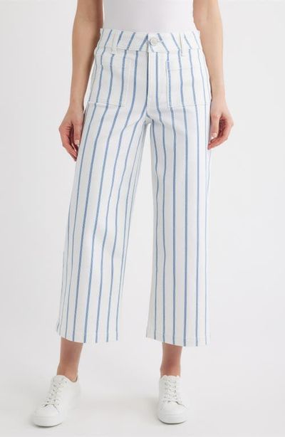 CITY BLUES CITY BLUES Stripe Crop Wide Leg Pants