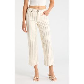CITY BLUES CITY BLUES Stripe Straight Leg Jeans