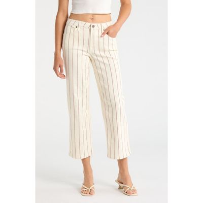 CITY BLUES CITY BLUES Stripe Straight Leg Jeans