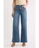 CITY BLUES CITY BLUES Stud Embroidered Wide Leg Jeans - 1