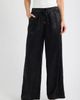 CITY BLUES CITY BLUES Tie Waist Metallic Tuxedo Track Pants - 1