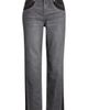 CITY BLUES CITY BLUES Two-Tone High Waist Straight Leg Jeans - 5