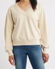 CITY BLUES CITY BLUES Zip Detail Ruched Sleeve Sweatshirt - 1