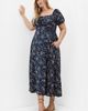 City Chic City Chic Abbigail Floral Print Short Sleeve Midi Dress - 4