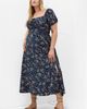 City Chic City Chic Abbigail Floral Print Short Sleeve Midi Dress - 5