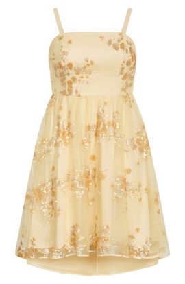 City Chic City Chic Addison Embroidered Tulle Dress