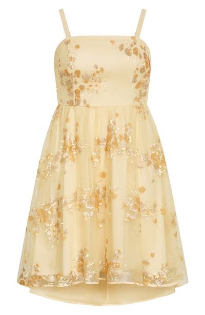 City Chic City Chic Addison Embroidered Tulle Dress
