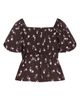 City Chic City Chic Aire Field Print Peplum Top - 4