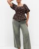 City Chic City Chic Aire Field Print Peplum Top - 5