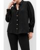 City Chic City Chic Alana Button Detail Shirt - 1