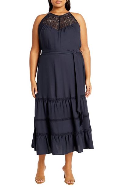City Chic City Chic Alessia Sleeveless A-Line Dress