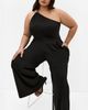 City Chic City Chic Amber Asymmetric One-Shoulder Jumpsuit - 5