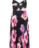 City Chic City Chic Ariana Floral Print Pleat Maxi Dress - 4